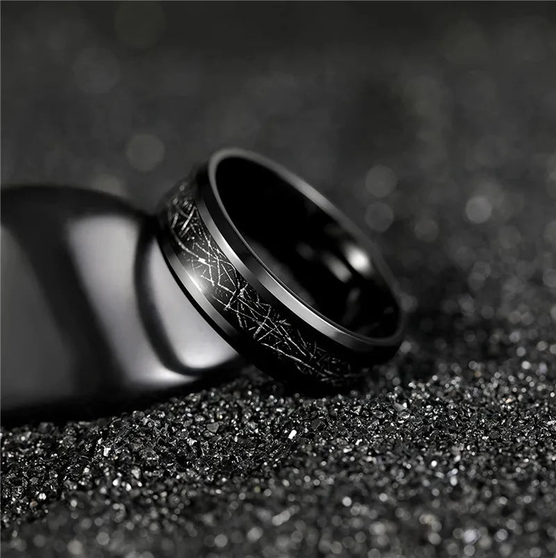 TIGRADE Mens 8mm Black