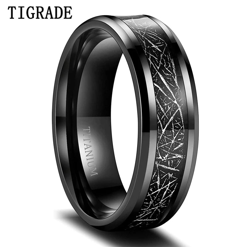 TIGRADE Mens 8mm Black