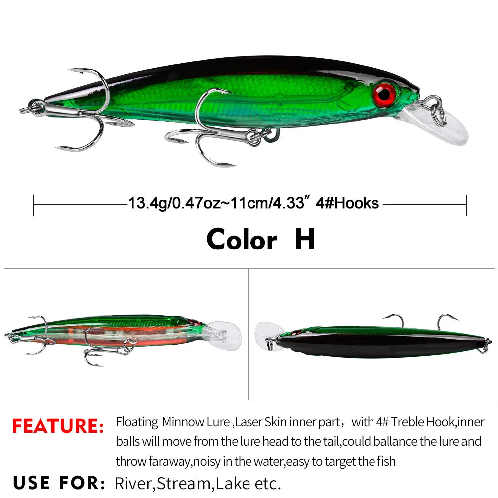 Leurre de Pêche Japan Minnow – Swimbaits Artificiel Hard Bait (1 pcs)