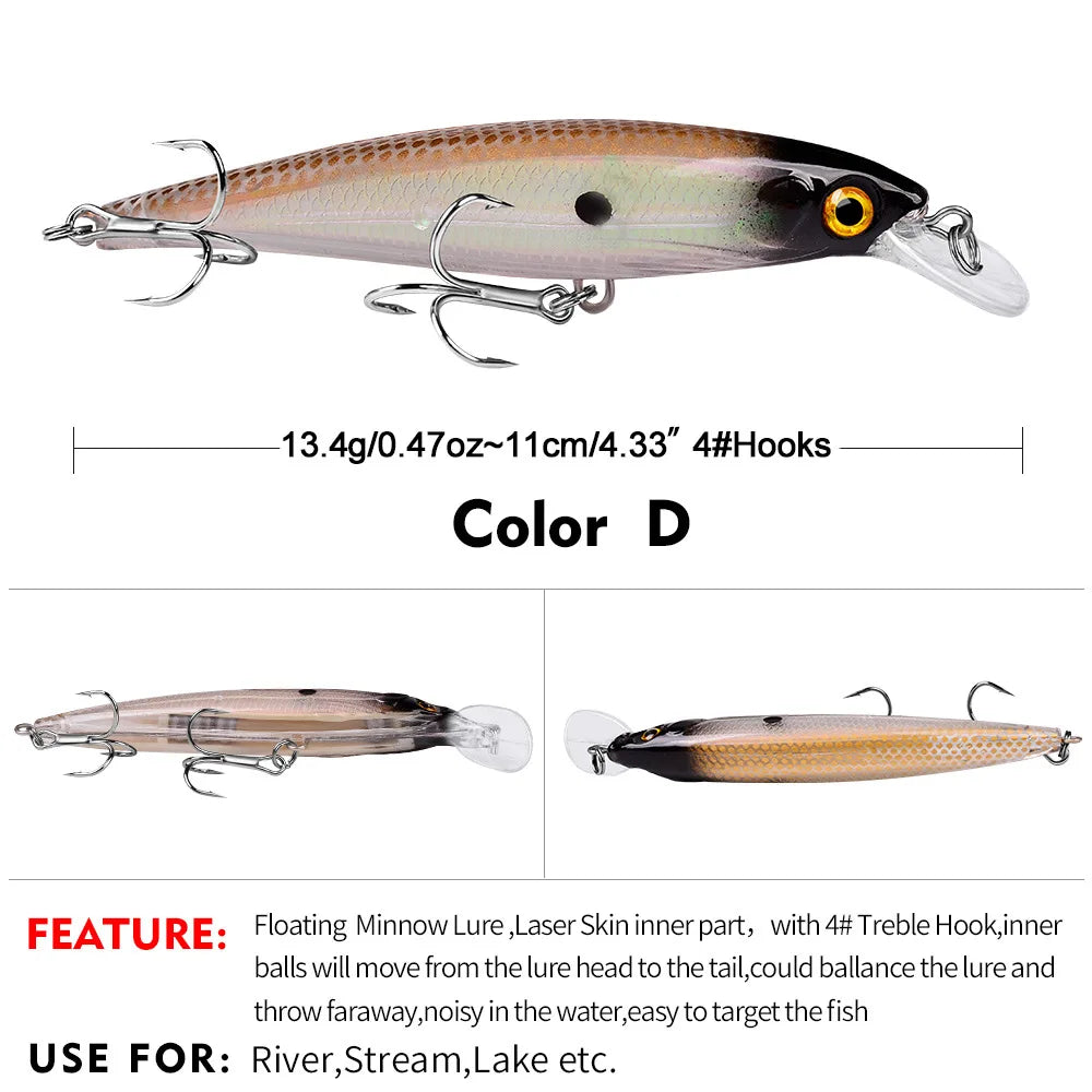 Leurre de Pêche Japan Minnow – Swimbaits Artificiel Hard Bait (1 pcs)