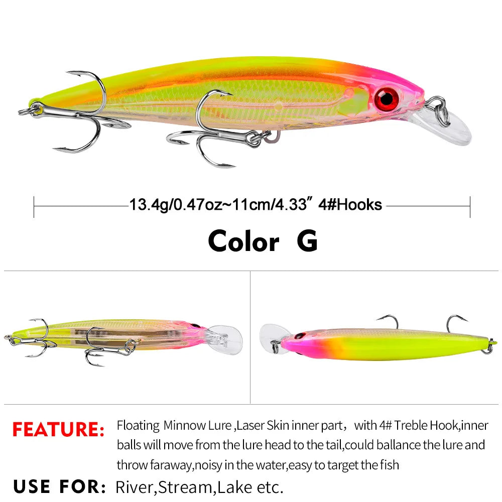 Leurre de Pêche Japan Minnow – Swimbaits Artificiel Hard Bait (1 pcs)